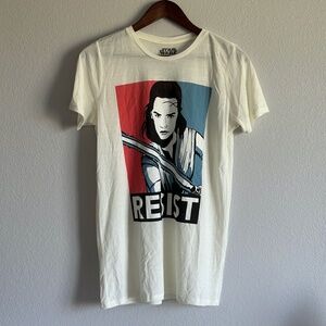 Women's Star Wars Rey Cream T-Shirt women's medium